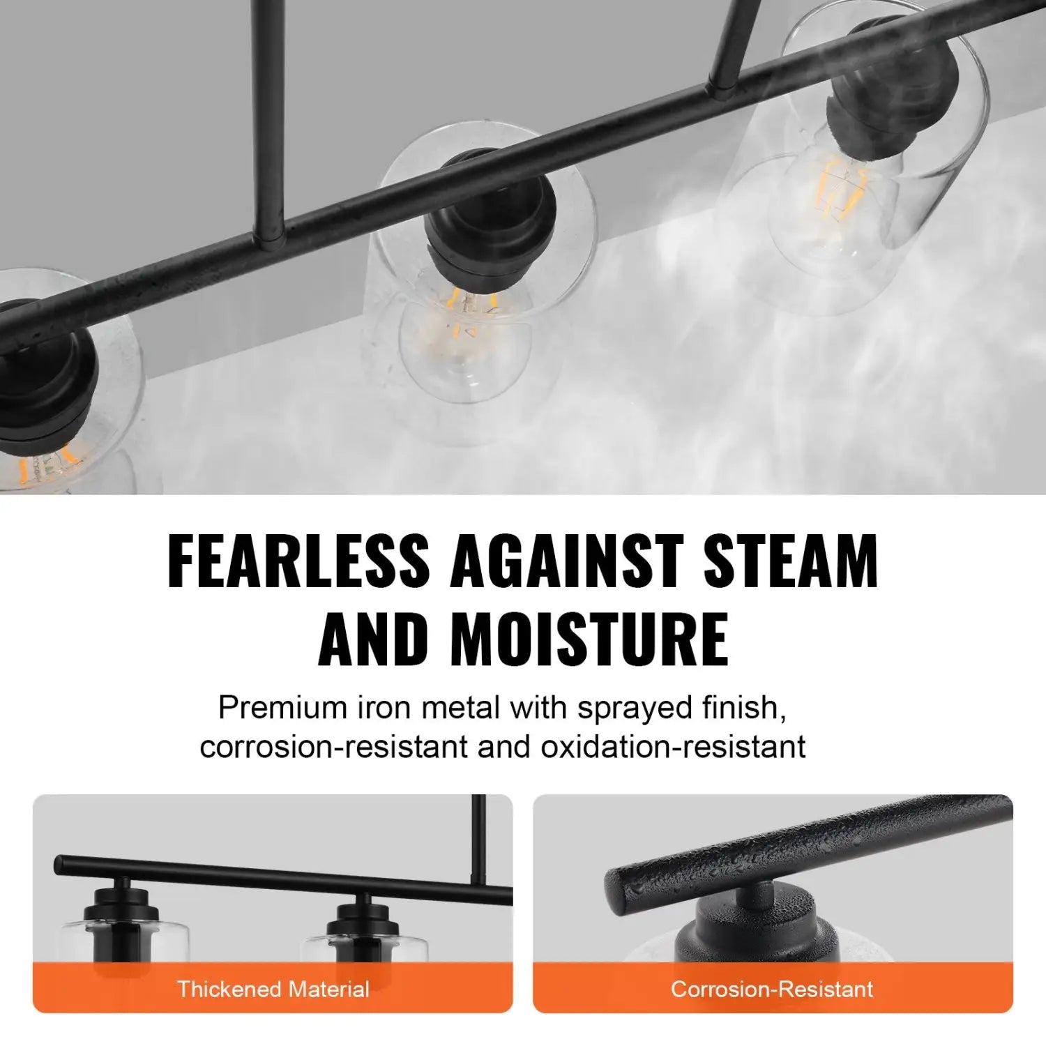 Hanging Pendant Lights for Kitchen Island with 5-Lights & Adjustable Design