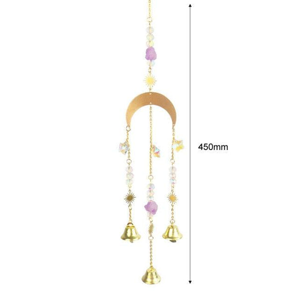 Hanging Sun Catcher Moon Light With Chain Pendant Ornament Crystal Balls  Catcher Wind-chime Rainbow Maker Crystal Hanging  Window Curtain Chandelier Outdoor Garden Home Decor Christmas Day Party Wedding Decoration