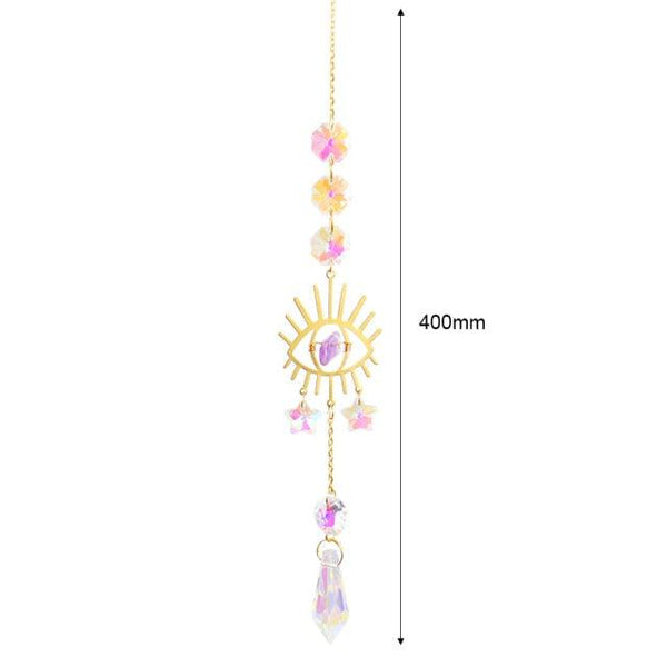 Hanging Sun Catcher Moon Light With Chain Pendant Ornament Crystal Balls  Catcher Wind-chime Rainbow Maker Crystal Hanging  Window Curtain Chandelier Outdoor Garden Home Decor Christmas Day Party Wedding Decoration
