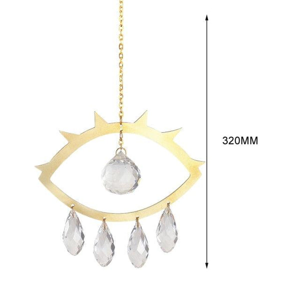 Hanging Sun Catcher Moon Light With Chain Pendant Ornament Crystal Balls  Catcher Wind-chime Rainbow Maker Crystal Hanging  Window Curtain Chandelier Outdoor Garden Home Decor Christmas Day Party Wedding Decoration