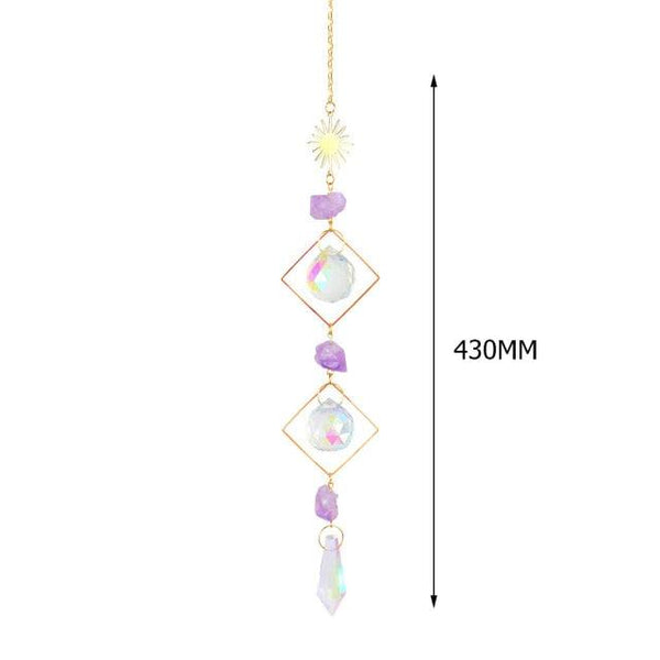 Hanging Sun Catcher Moon Light With Chain Pendant Ornament Crystal Balls  Catcher Wind-chime Rainbow Maker Crystal Hanging  Window Curtain Chandelier Outdoor Garden Home Decor Christmas Day Party Wedding Decoration