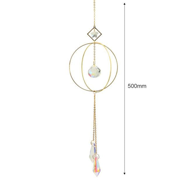 Hanging Sun Catcher Moon Light With Chain Pendant Ornament Crystal Balls  Catcher Wind-chime Rainbow Maker Crystal Hanging  Window Curtain Chandelier Outdoor Garden Home Decor Christmas Day Party Wedding Decoration
