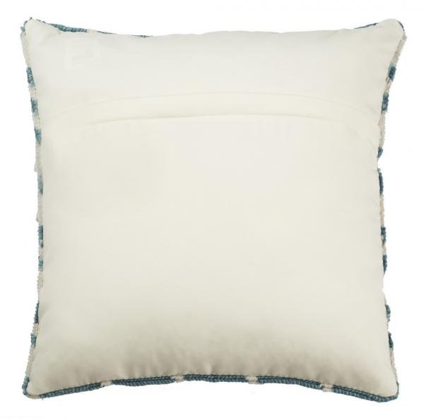 Hanne Houndstooth Pillow- Soft Aqua Blue
