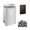 Harvia Club Deluxe Stainless Steel Electric Sauna Heater With Digital Control & Sauna Stones [HRKGU] (SAK27619) - 10.0 (UP TO 600 CF) / 240V/1PH (Home)