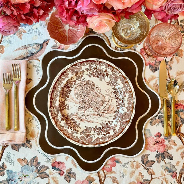 HAVEN BROWN FAUX LEATHER PLACEMAT (Set Of 4)