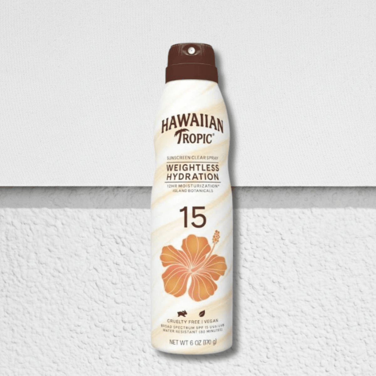 Hawaiian Tropic Sunscreen Clear Spray Weightless Hydration SPF 15 6oz
