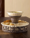 Acanthus Stoneware Appetizer Server