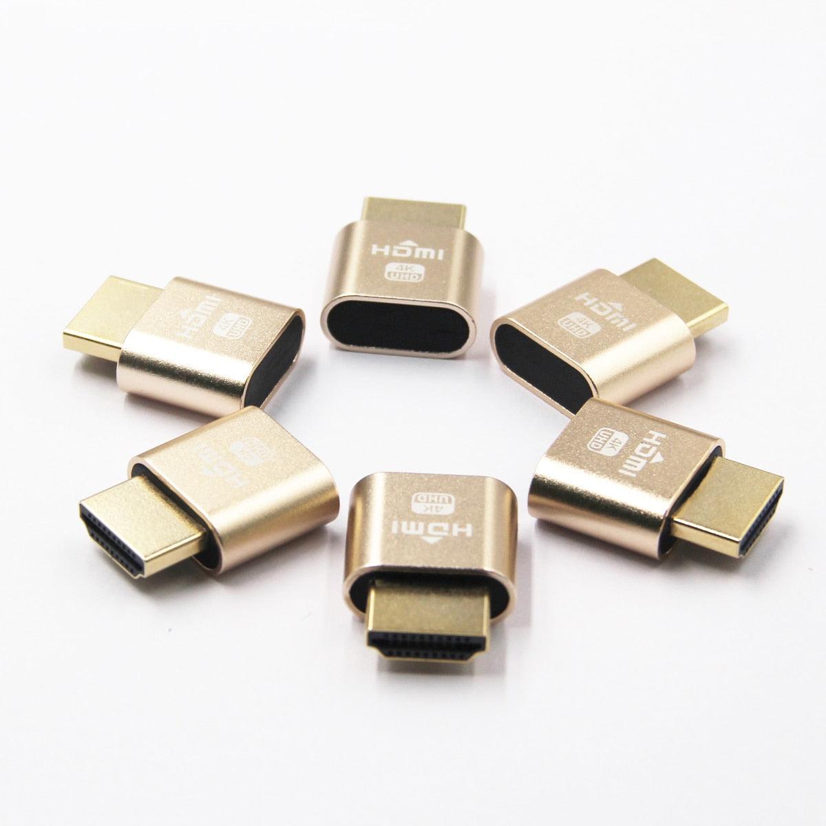 HDMI Virtual Display 4K HDMI Plug Display Cheat Virtual Plug HDMI High Resolution Virtual Monitor Display Emulator New Generation Headless Display Adapter Supports Up To 4K