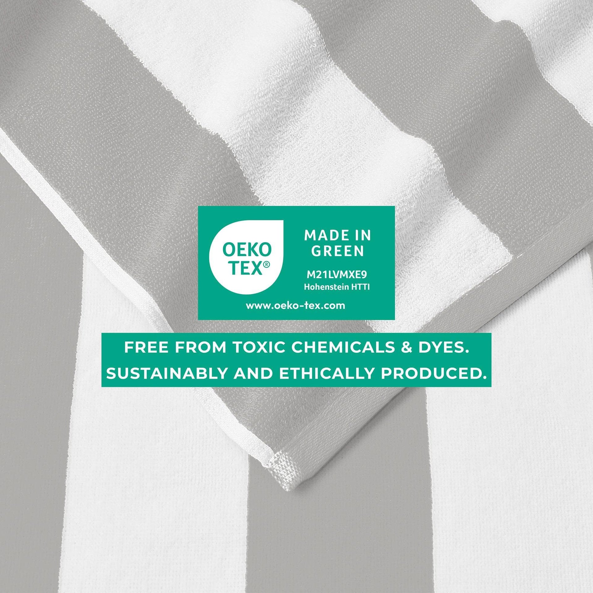 Cotton Velour Cabana Stripe Beach Towel - Novia Collection