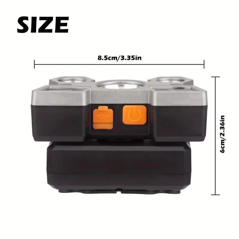 Headlamp With Built In Battery USB Rechargeable