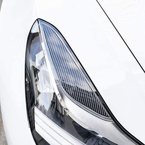 Headlight eyelid trimming eyebrow stickers suitable for Tesla Model 3 (2017-2021)