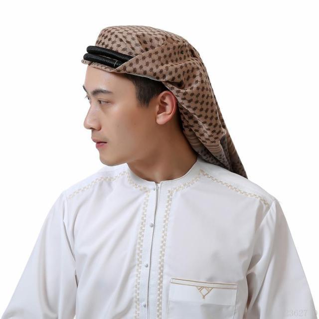 Headscarf Hijab Man Arabic Cotton Hijab Burqa Palestine Keffiyeh Scarf Arabian Islamic Clothing Men Muslim Hijab Wrap Pattern of Arab Shemagh Keffiyeh Men Arab Kufiyah Keffiyeh Arabic Muslim Head Wrap Men Scarf Shawl