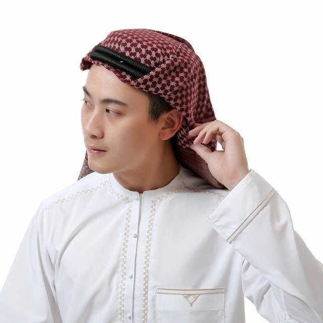Headscarf Hijab Man Arabic Cotton Hijab Burqa Palestine Keffiyeh Scarf Arabian Islamic Clothing Men Muslim Hijab Wrap Pattern of Arab Shemagh Keffiyeh Men Arab Kufiyah Keffiyeh Arabic Muslim Head Wrap Men Scarf Shawl