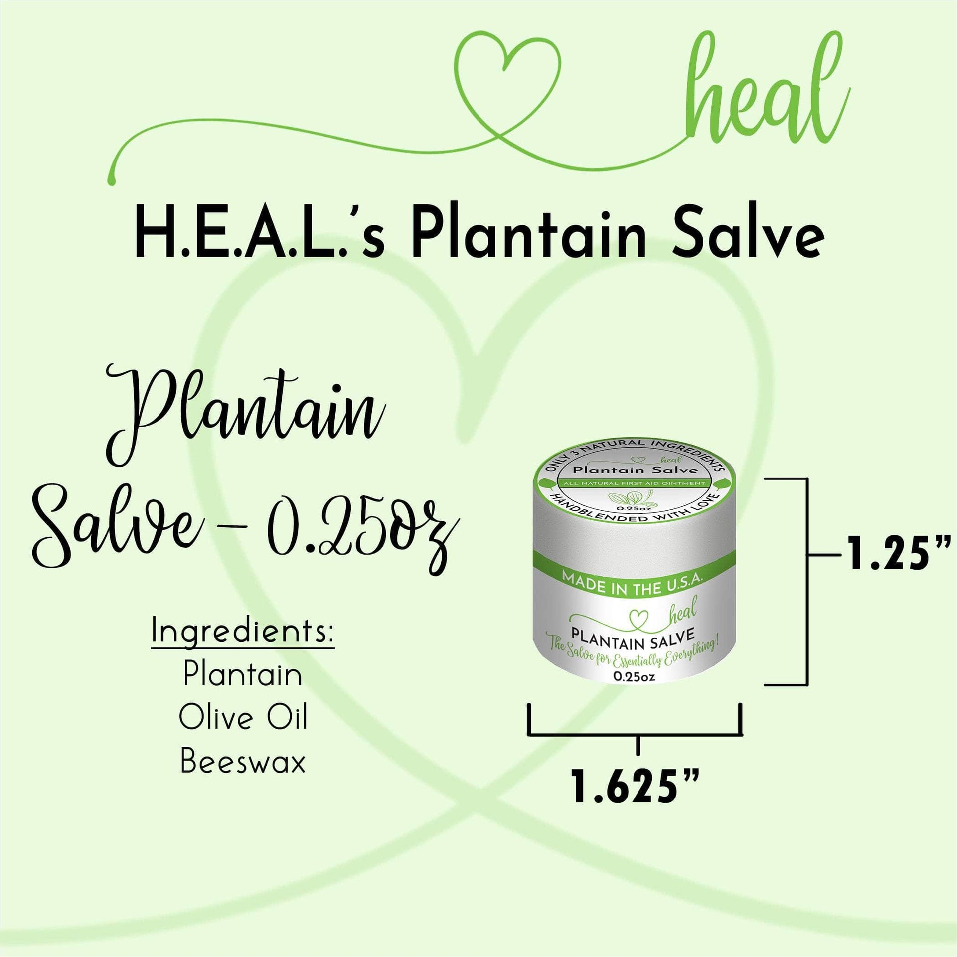 H.E.A.L.'s Plantain Salves
