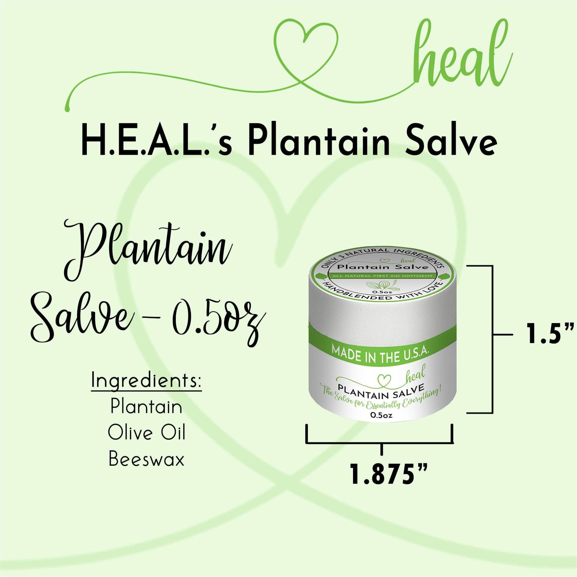 H.E.A.L.'s Plantain Salves