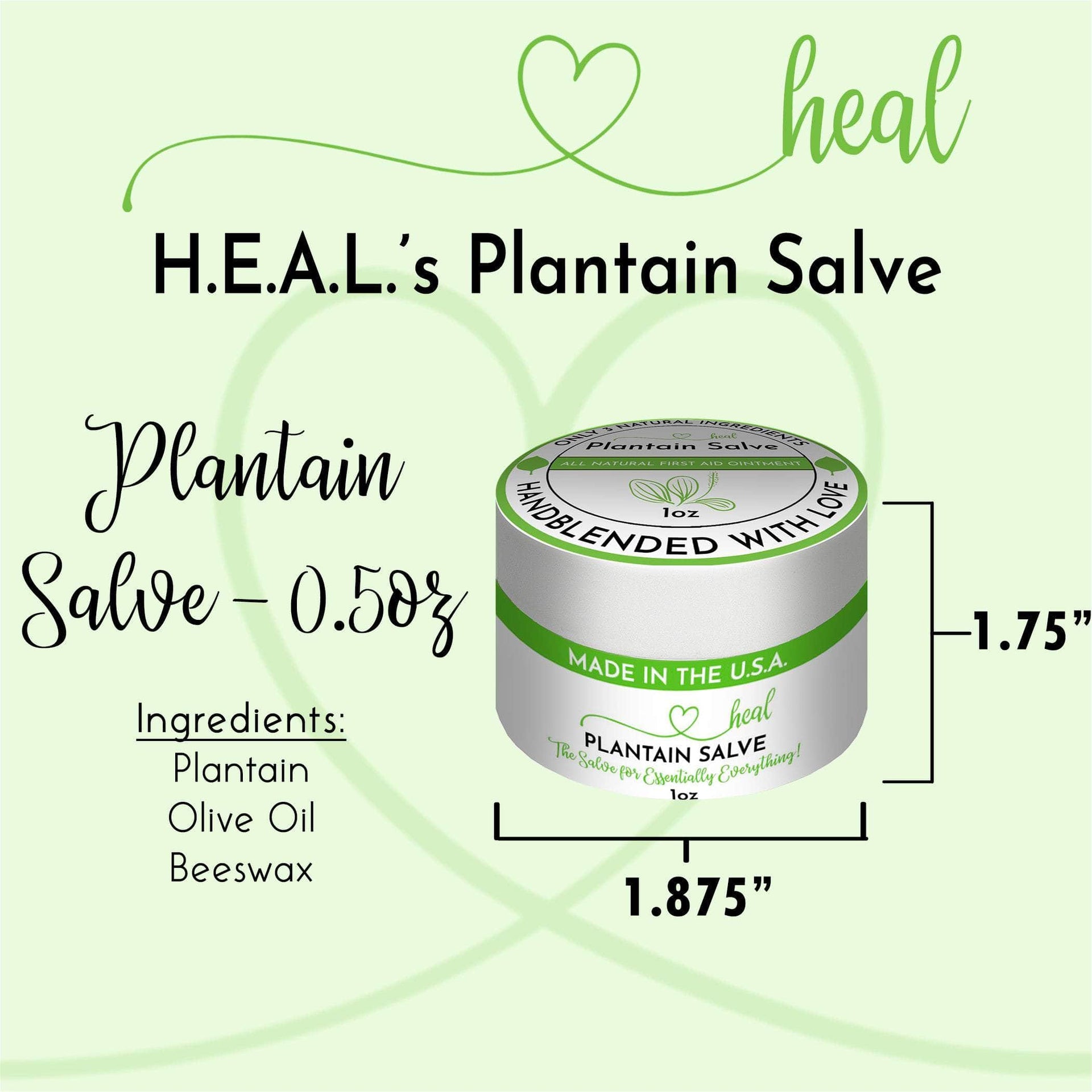 H.E.A.L.'s Plantain Salves