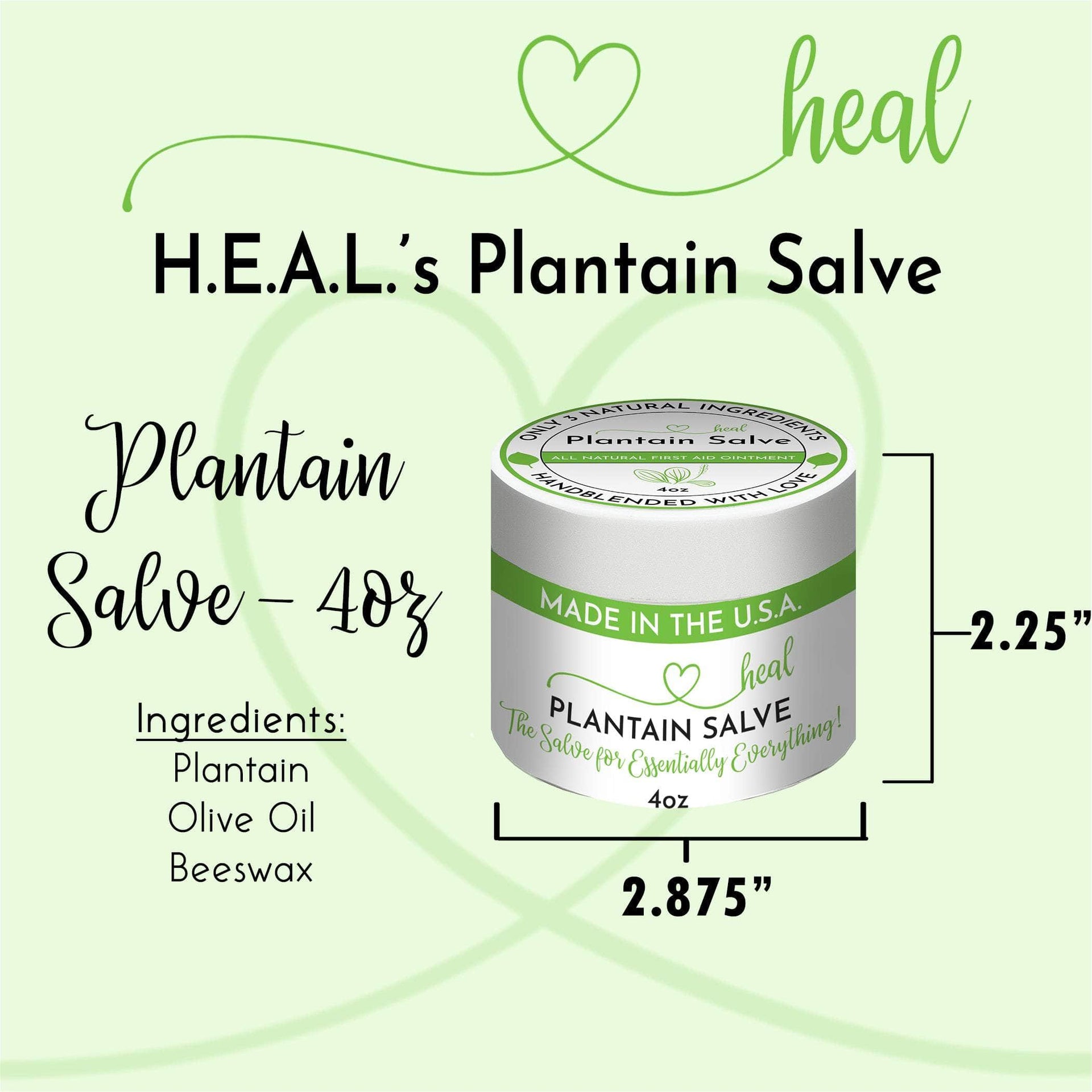 H.E.A.L.'s Plantain Salves