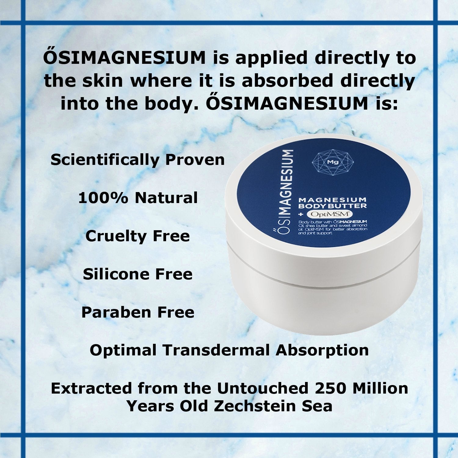 ŐSIMAGNESIUM Body Butter + OptiMSM - 6.76oz