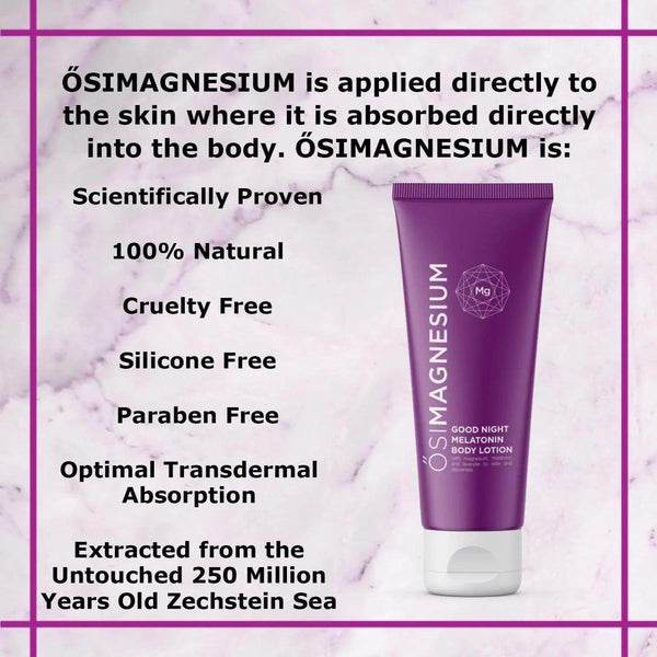 ŐSIMAGNESIUM Good Night Lavender Body Lotion + Melatonin + OptiMSM - 3.38oz - Gifts for You 'n Me