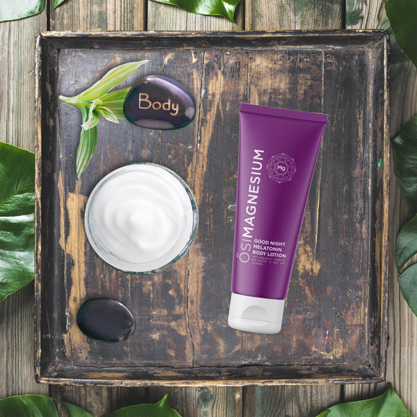 ŐSIMAGNESIUM Good Night Lavender Body Lotion + Melatonin + OptiMSM - 3.38oz - Gifts for You 'n Me