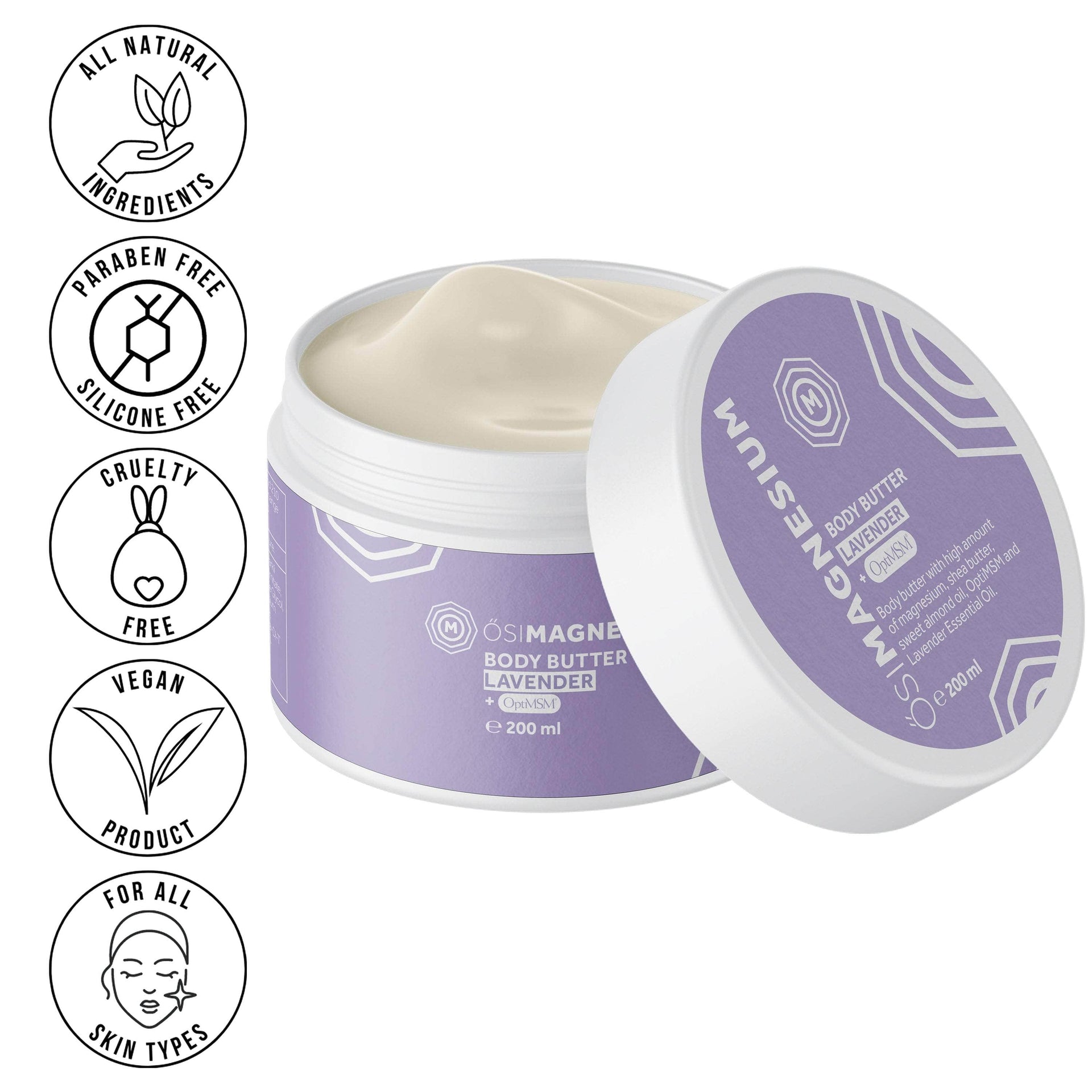 ŐSIMAGNESIUM Lavender Body Butter + OptiMSM - 6.76oz