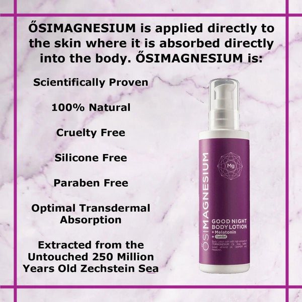 ŐSIMAGNESIUM Body Lotion + Melatonin + OptiMSM - 6.76oz - Gifts for You 'n Me
