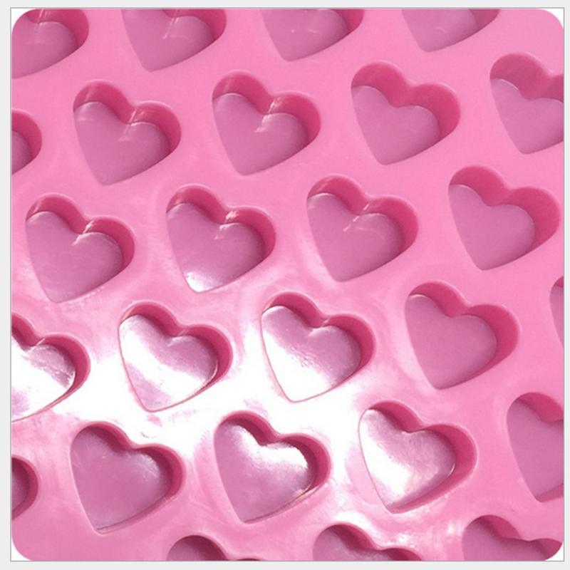 Heart Cake Jelly Cookies Soap Mold Chocolate Baking Mould Tray Wax Ice Fashion Cake Tool Kitchen Accessories Heart Shape Silicone Molds Valentine's Chocolate Candy Molds Baking Jelly Mold