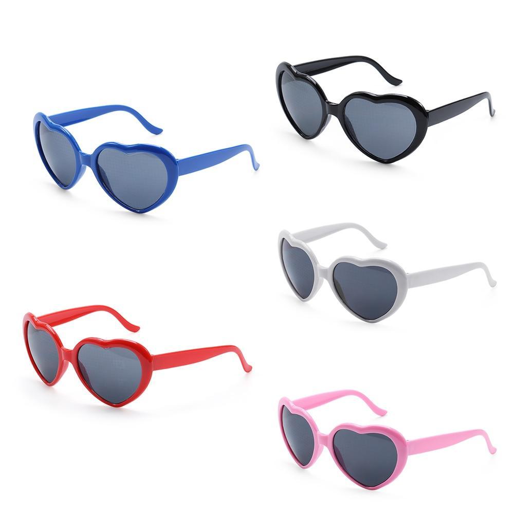 Heart Effect Diffraction Glasses That Turn Lights into Hearts Shaped Love Effects Glasses  Watch The Lights Change to Heart Shape At Night Diffraction Glasses For Unisex Sunglasses