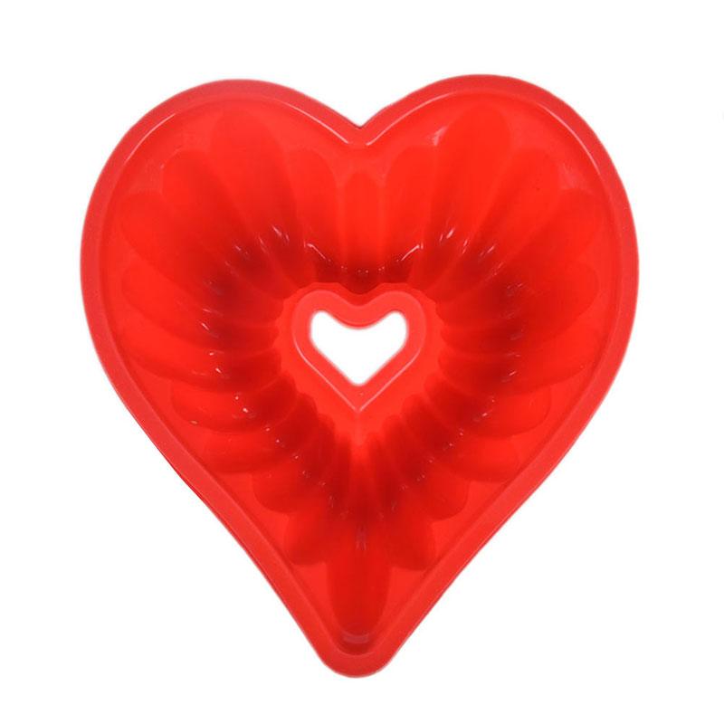 Heart Love Jelly Silicone Cake Mould Mold Baking 3D Decorating Tools Heart Love Cake Mold Trays Silicone Baking Pan  Mold Baking Cake Pan For Bread Muffin Cake Baking Tools For Kitchen