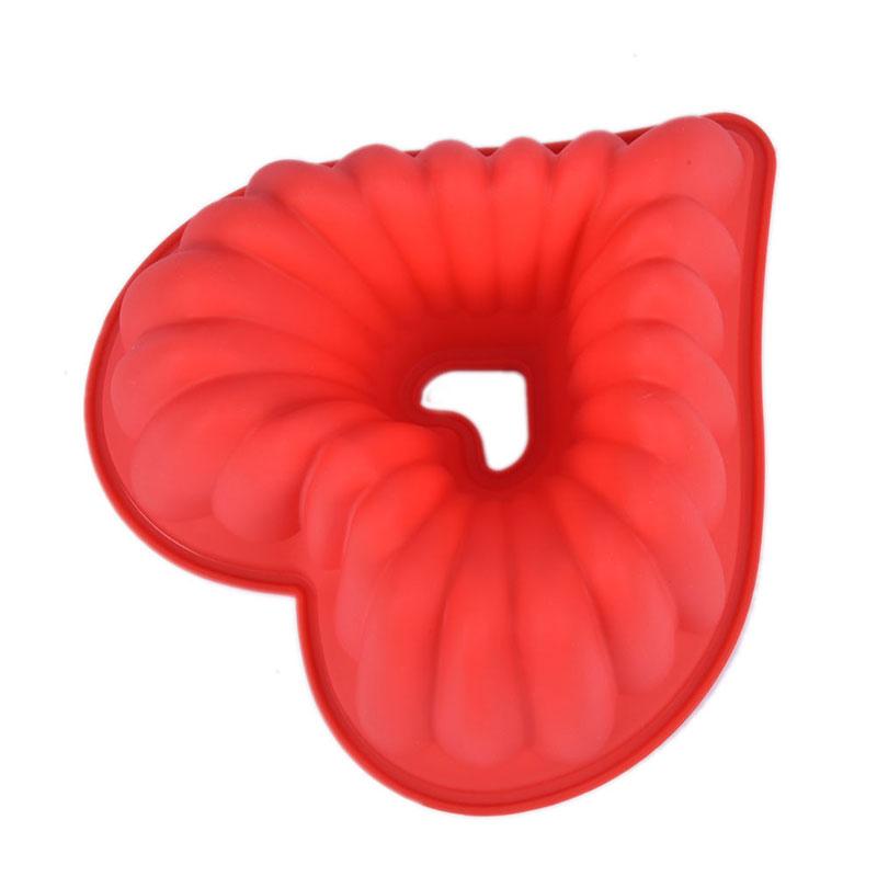 Heart Love Jelly Silicone Cake Mould Mold Baking 3D Decorating Tools Heart Love Cake Mold Trays Silicone Baking Pan  Mold Baking Cake Pan For Bread Muffin Cake Baking Tools For Kitchen