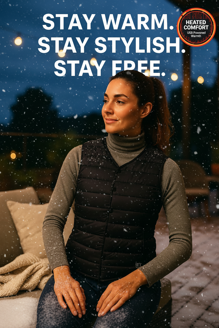 USB Heated Vest - Lightweight Rechargeable for Women GOODSPHORIA.COM