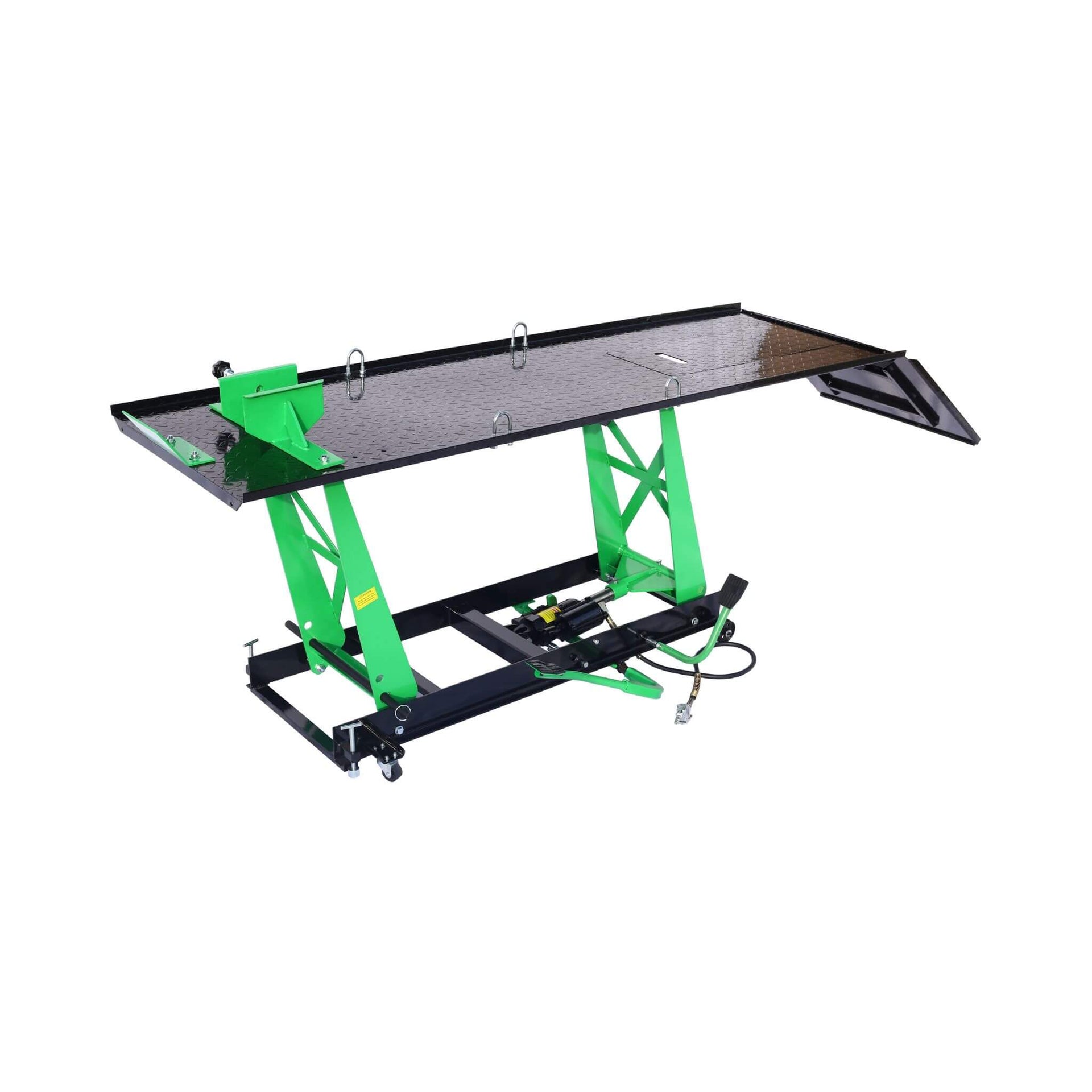 Heavy-Duty 1000LBS Air Hydraulic Motorcycle ATV Lift Jack Table (SAK78351)