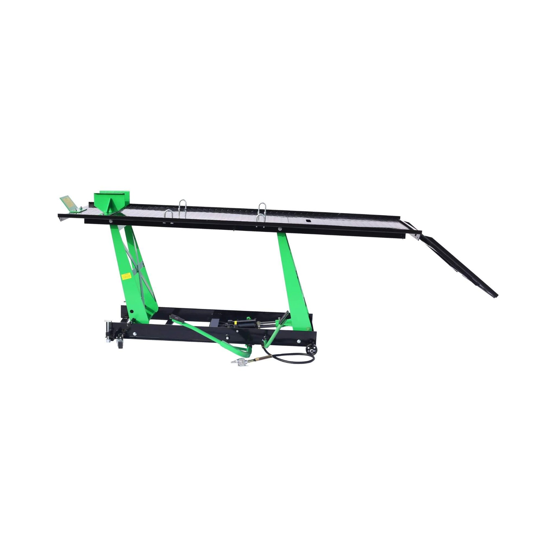 Heavy-Duty 1000LBS Air Hydraulic Motorcycle ATV Lift Jack Table (SAK78351)