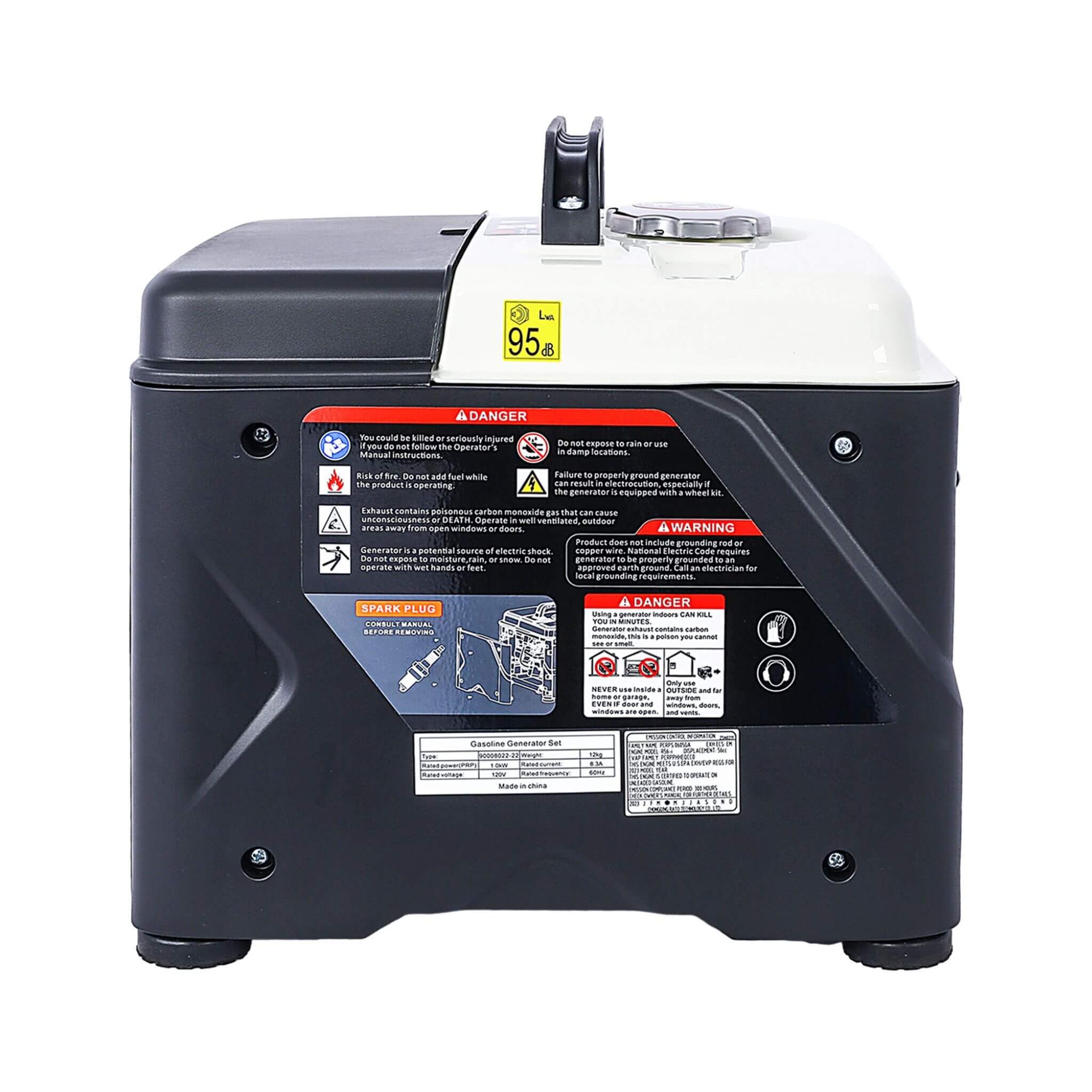 Heavy-Duty 1200W Ultra-Quiet Portable Gas Engine Inverter Generator (SAK54675)