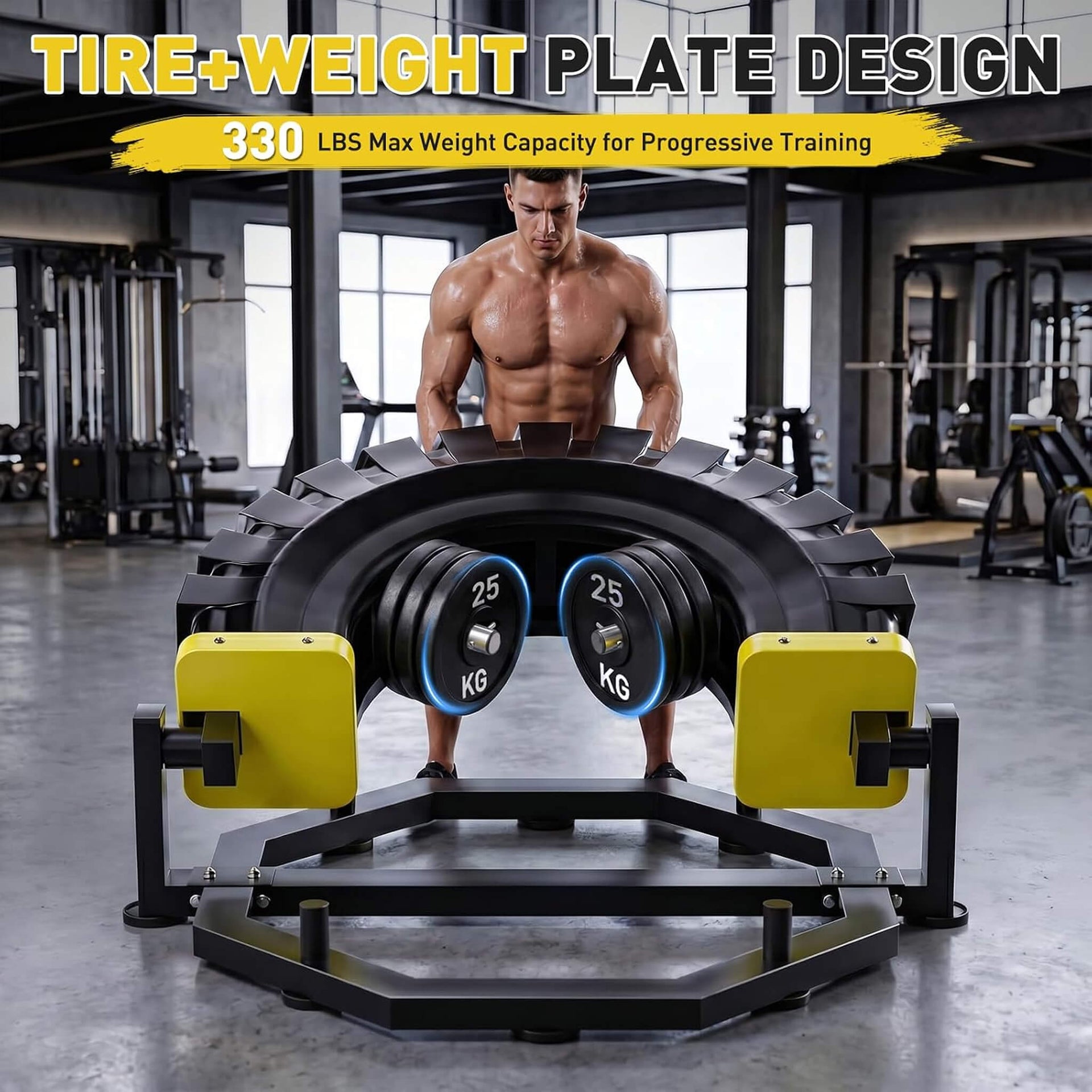 Heavy-Duty 330LBS Multifunctional Flip Machine With Anti-Slip Base (SAK90527)