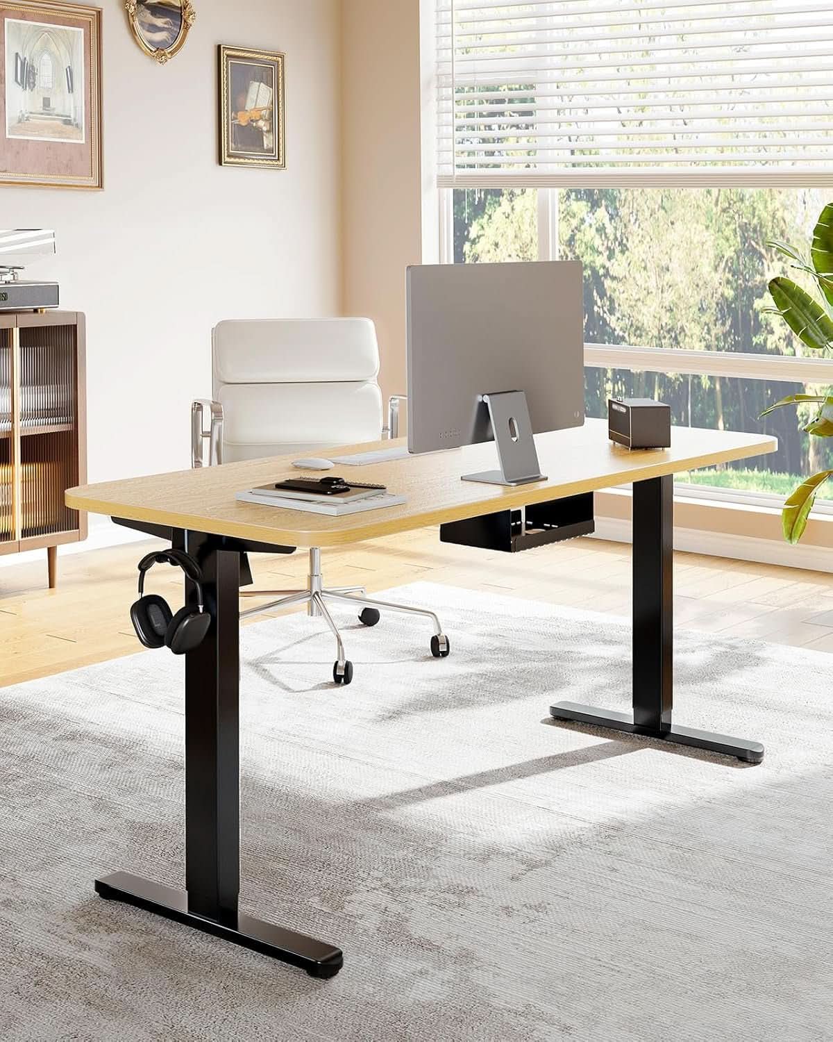 Heavy-Duty Adjustable Standing Desk Frame for Home Office