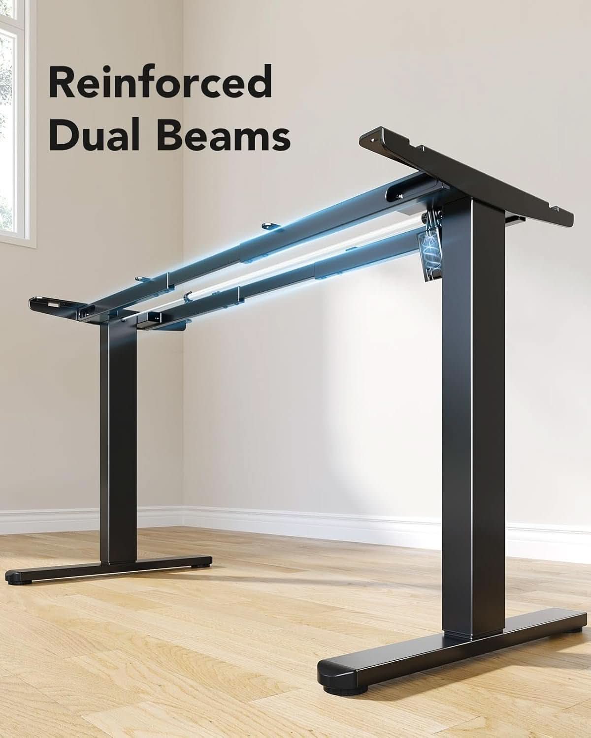 Heavy-Duty Adjustable Standing Desk Frame for Home Office