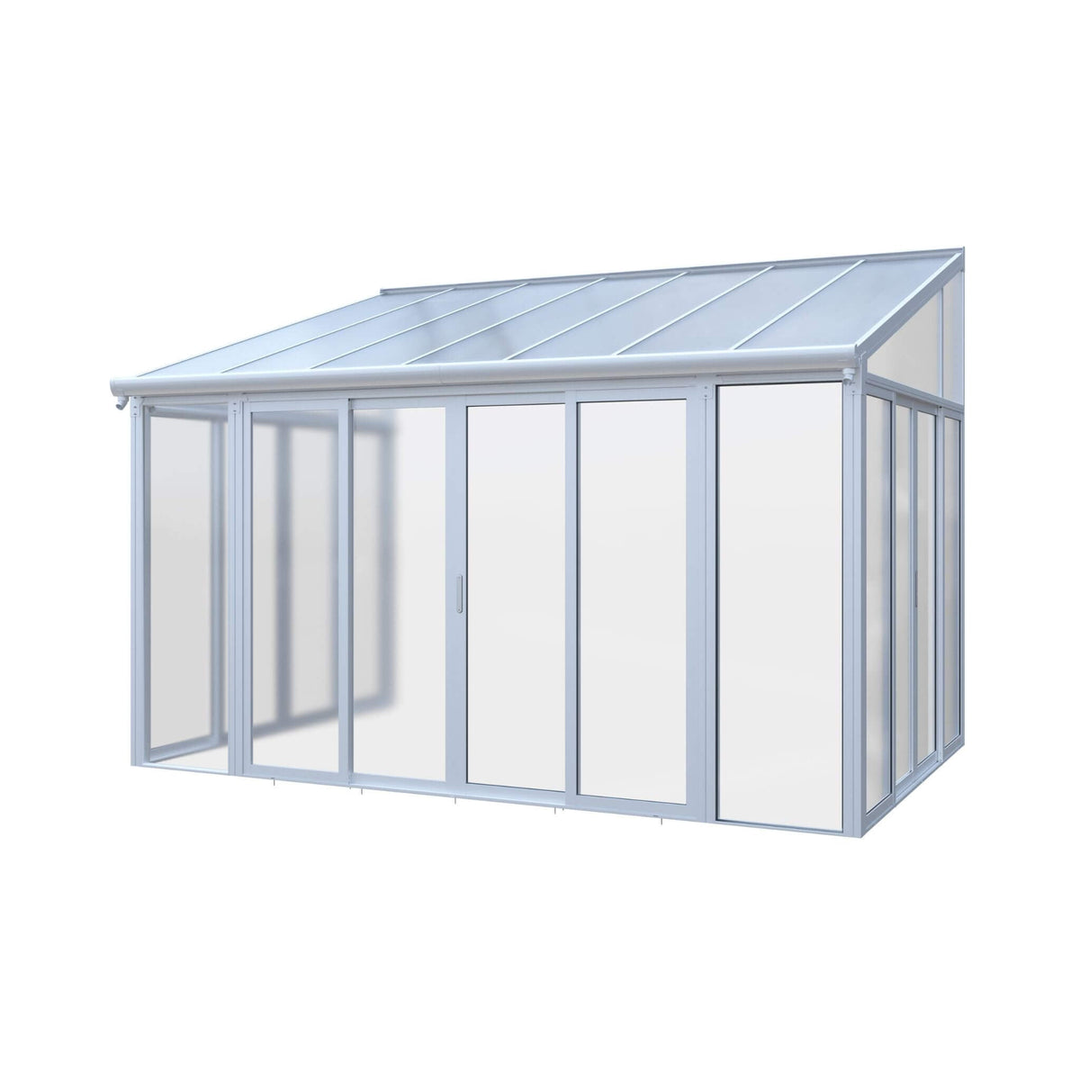 [10X14FT] Lumina Heavy-Duty All-Season Aluminum Alloy Patio Sunroom With 3 Lockable Sliding Doors (SAK62713)