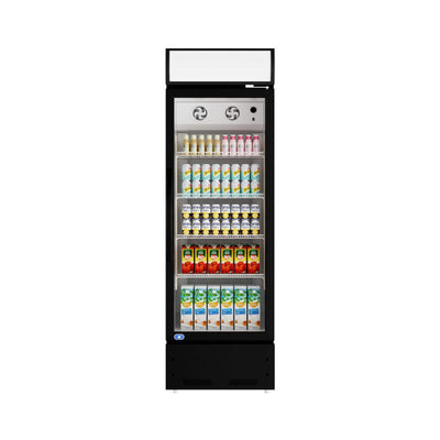 Heavy-Duty 23-Inch Commercial Single Glass Door Refrigerator With LED Lights (SAK43533)