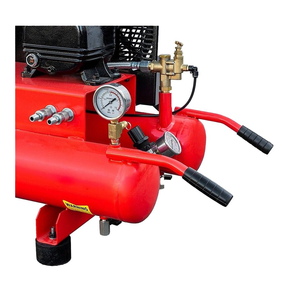 Heavy Duty Portable Gas-Powered Twin Stack Air Compressor Tank, 10 GAL (97461582)