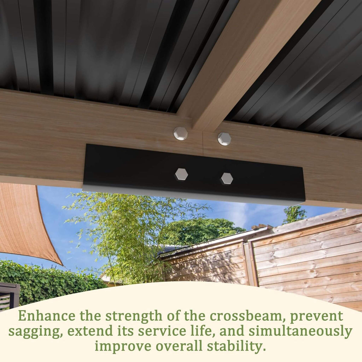 Heavy-Duty Premium Wooden Grill Gazebo With Sloped Metal Roof (SAK61583)