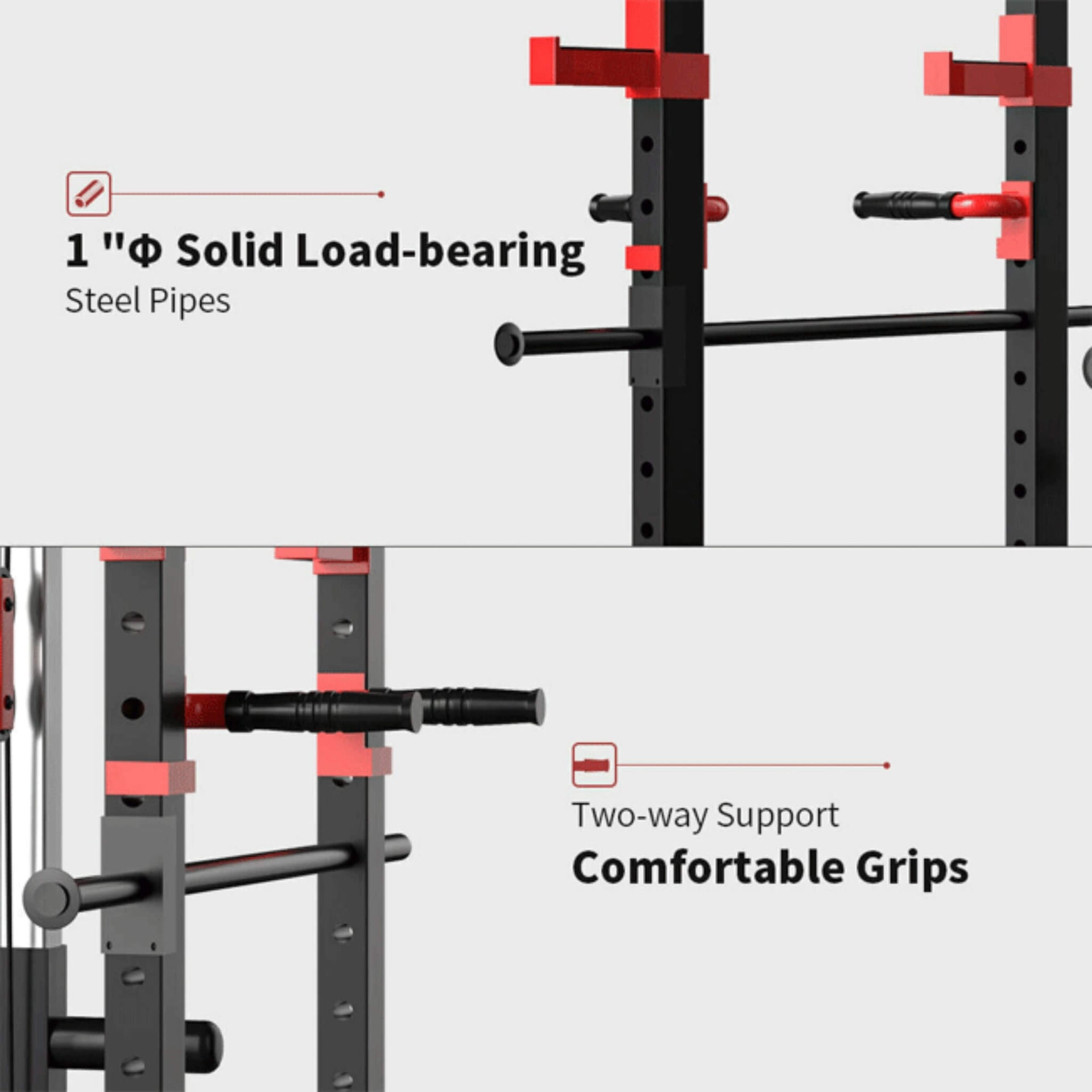 Heavy-Duty 1000LBS Professional Multi-Function Adjustable Power Cage Rack (SAK98149)