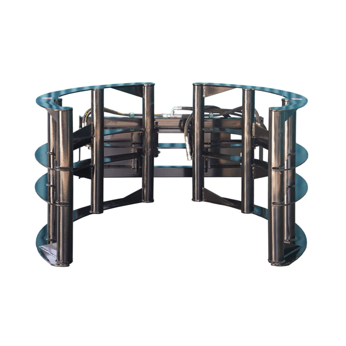 Heavy-Duty Round Hay Bale Grab Skid Steer Attachment (SAK45980)