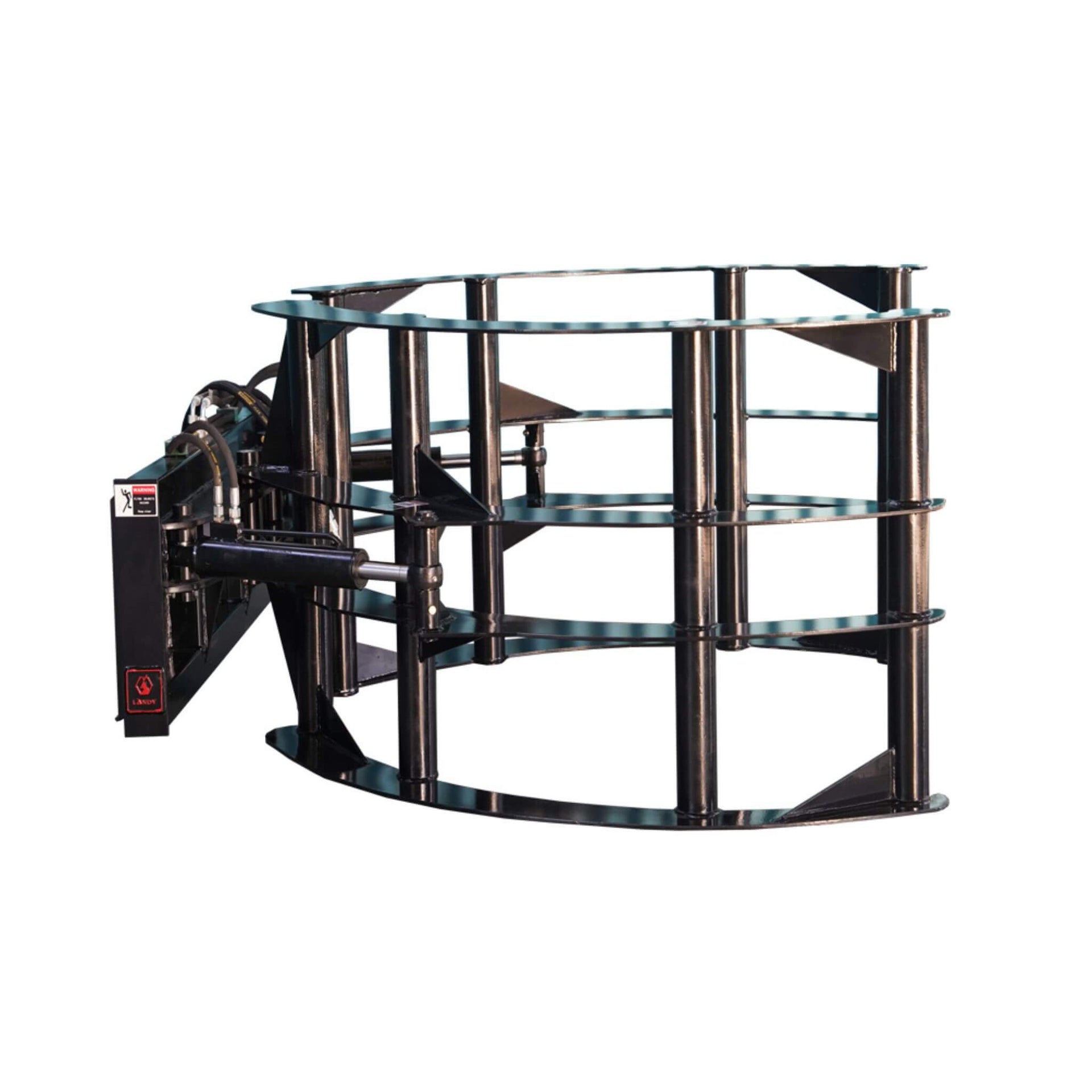 Heavy-Duty Round Hay Bale Grab Skid Steer Attachment (SAK45980)