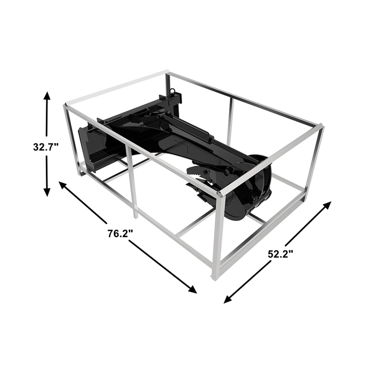 Heavy-Duty Universal Skid Steer Backhoe Digger Bucket Attachment With Universal Quick Attach Plate (SAK26714)