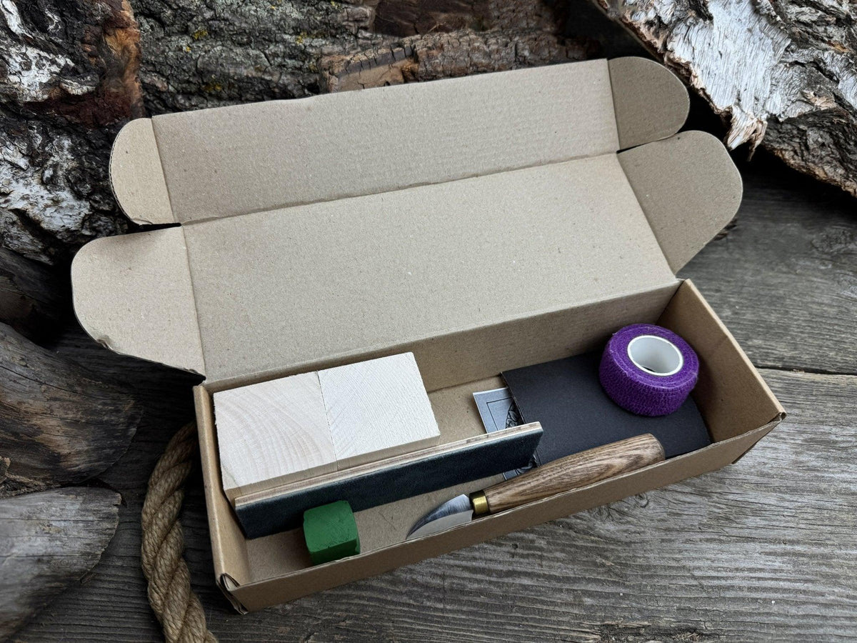 Hedgehog Wood Carving Kit – Ideal for Beginners, Adults, Teens and Kids
