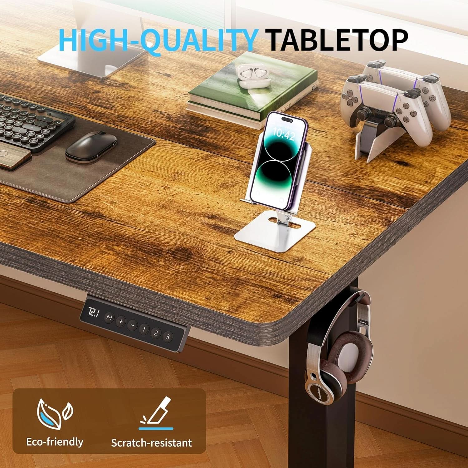 Height Adjustable Electric Standing Desk for Home Office