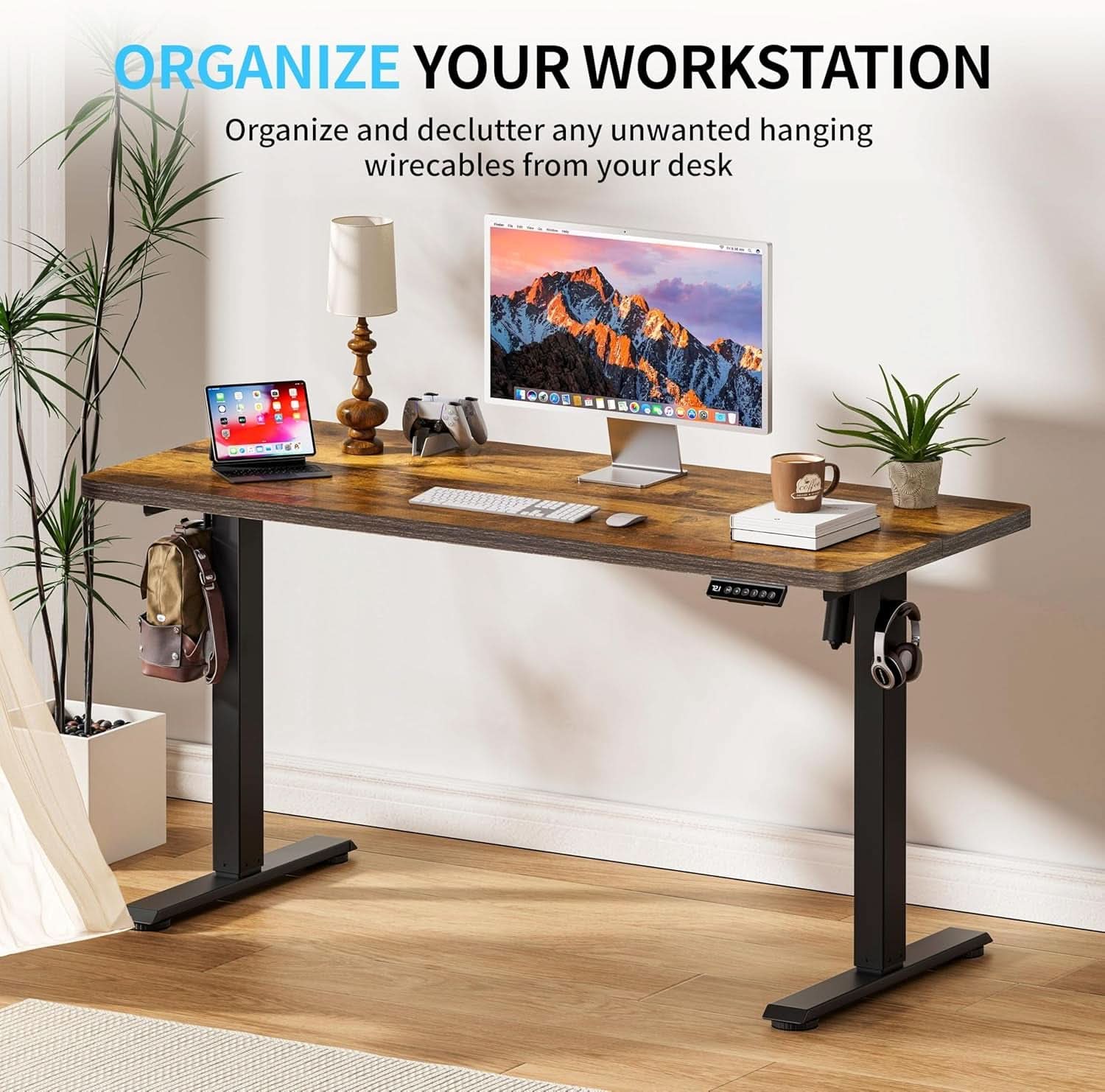 Height Adjustable Electric Standing Desk for Home Office