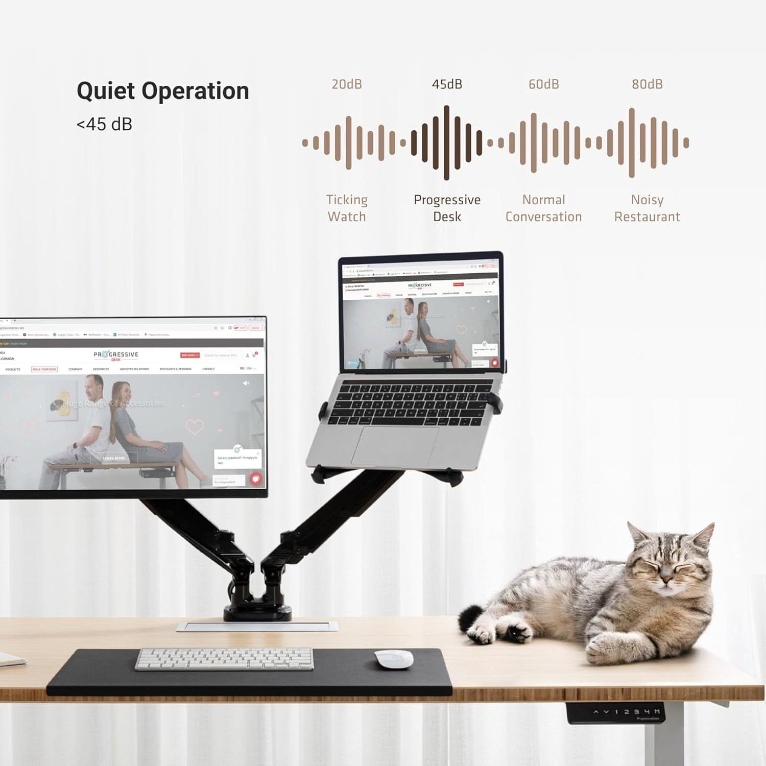 Height Adjustable L Shaped Standing Desk With Spacious Surface