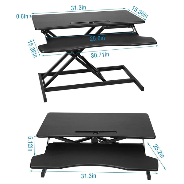 Height Adjustable Standing Desk Converter Workstation